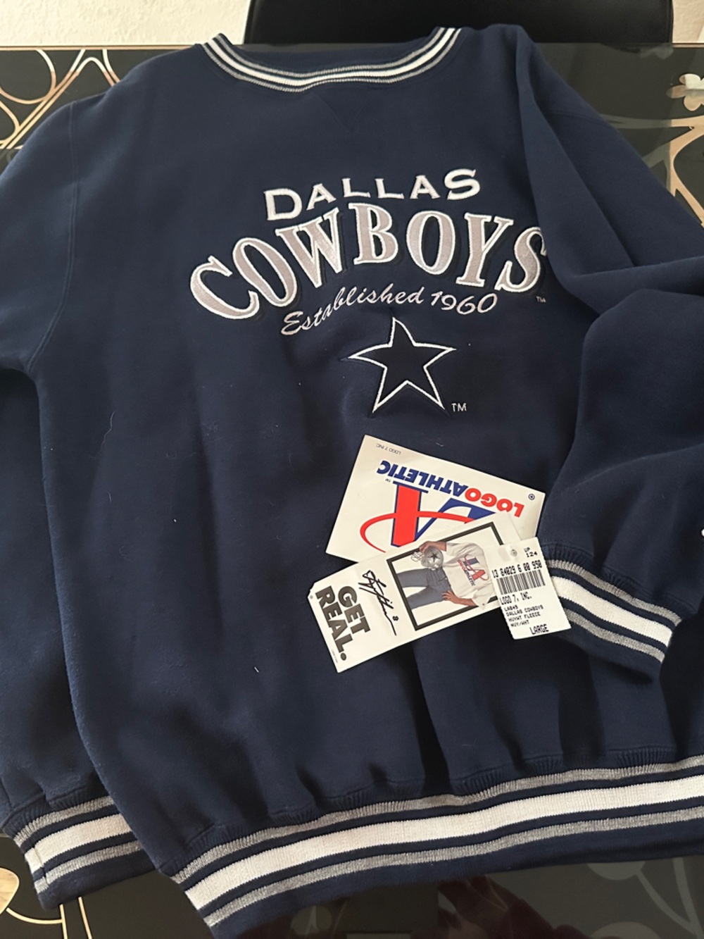 Vintage Logo Athletic Dallas Cowboys Sweatshirt size Large